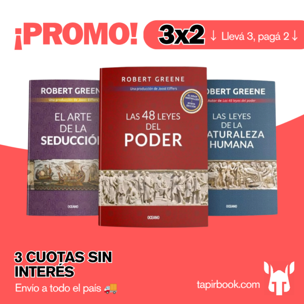 PACK LIBROS ROBERT GREENE: Las 48 leyes del poder + El Arte de la Seducción + Las Leyes de la Naturaleza Humana